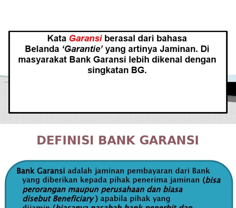 Jasa Garansi Bank di Semarang | Jasa Surety Bond